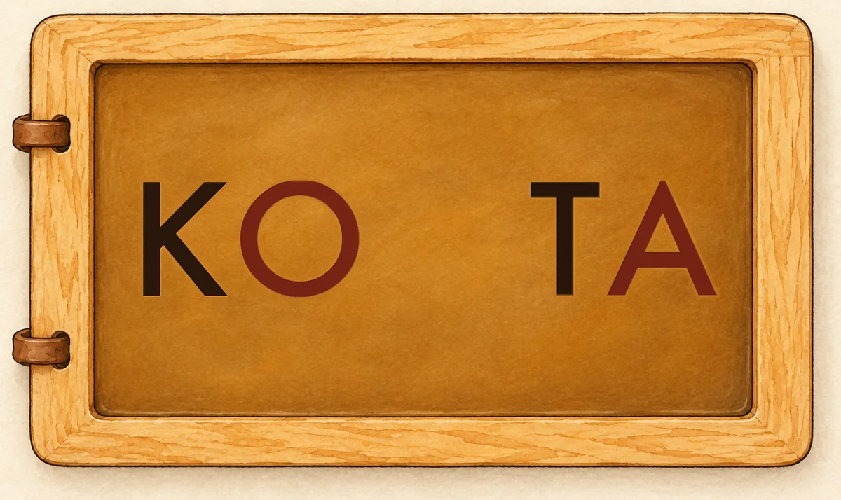 Na tabliczce: KO TA