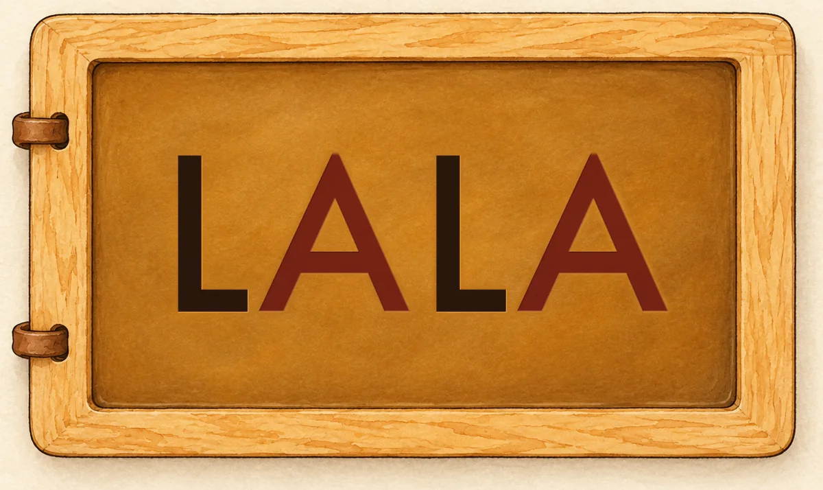 Na tabliczce: LALA
