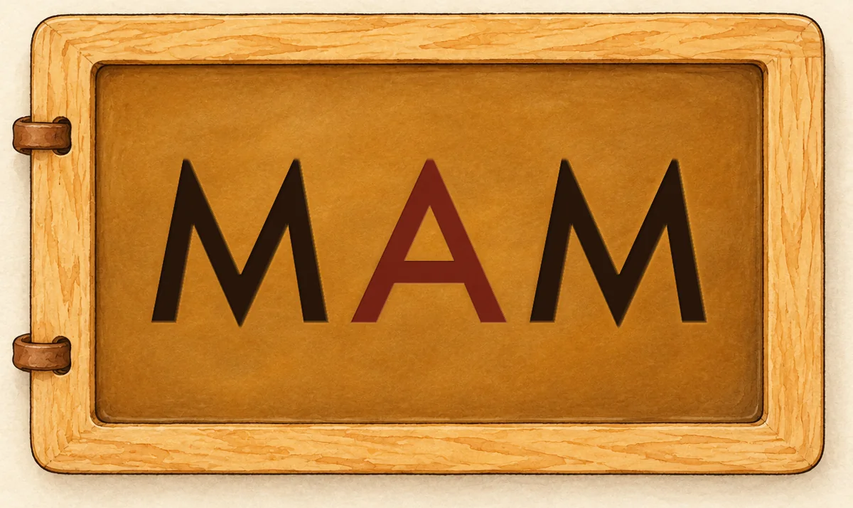 Na tabliczce: MAM