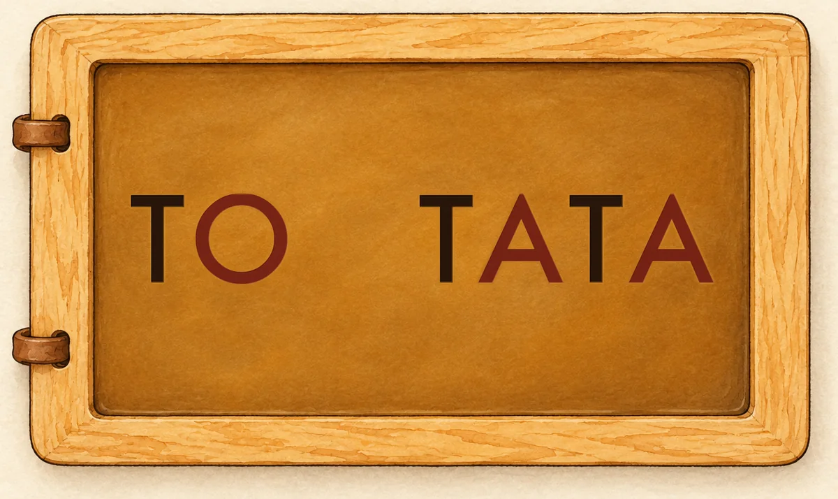 Na tabliczce: TO TATA